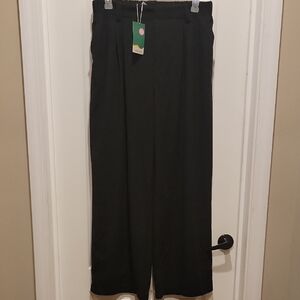 XL Halara Womens Black Pants With Belt Loops And Functional Pockets